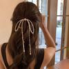 Simulation Pearl Bow Hair Clip - French-Inspired Beaded Hairpin Featuring Golden Details, Sophisticated Bridal Hair Additions for Weddings And Events