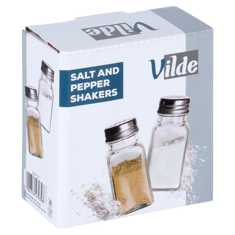 Glass salt and pepper shaker 80 ml 2 pcs.
