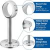 4Pcs Stainless Steel Curtain Rod Holders Heavy Duty Ceiling Curtain Rod Curtain Rod Bracket  Wall