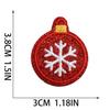 Christmas Theme Embroidery Cloth Sticker Cartoon Apple Patch Sticker Glitter Powder Material Little Squirrel Computer Embroidery Label