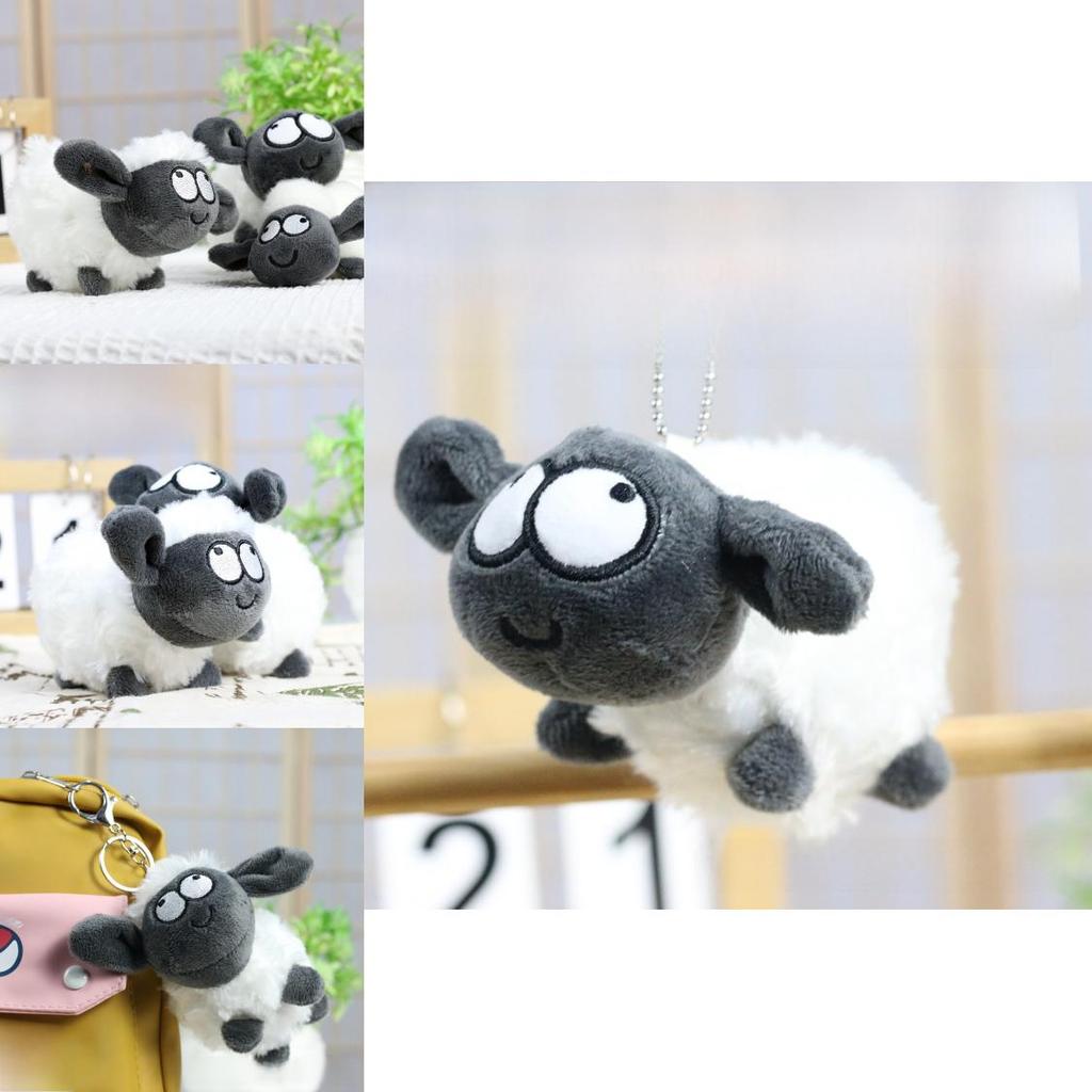 Charming Little Sheep Plush Toy Cozy Keychain Fluffy Lamb Doll For Bag Accessories