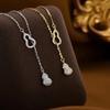 Luxury European & American Qilin Gourd Necklace - Women's High-End Diamond Pendant