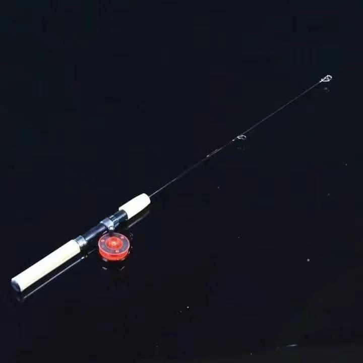 Compact Ice Fishing Shrimp Lure Rod for Winter Fishing