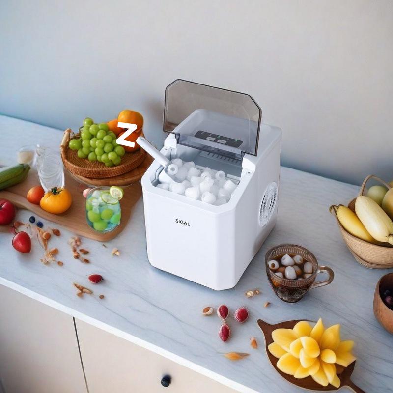 Compact Automatic Ice Maker for Home, Dorm, or Outdoor Use – Ideal for Milk Tea Shops and Round Ice Cubes