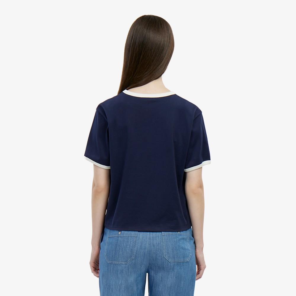 Lacoste Women's Soft Ringer T-Shirt TF703E-56G166