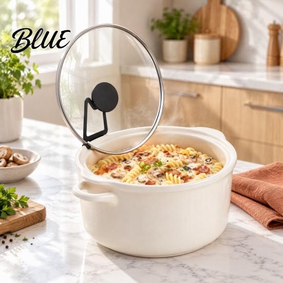 Kitchen Countertop Storage Pot Stand Holder Universal Cooker Lid Rack Slow Hands Free Sturdy Support