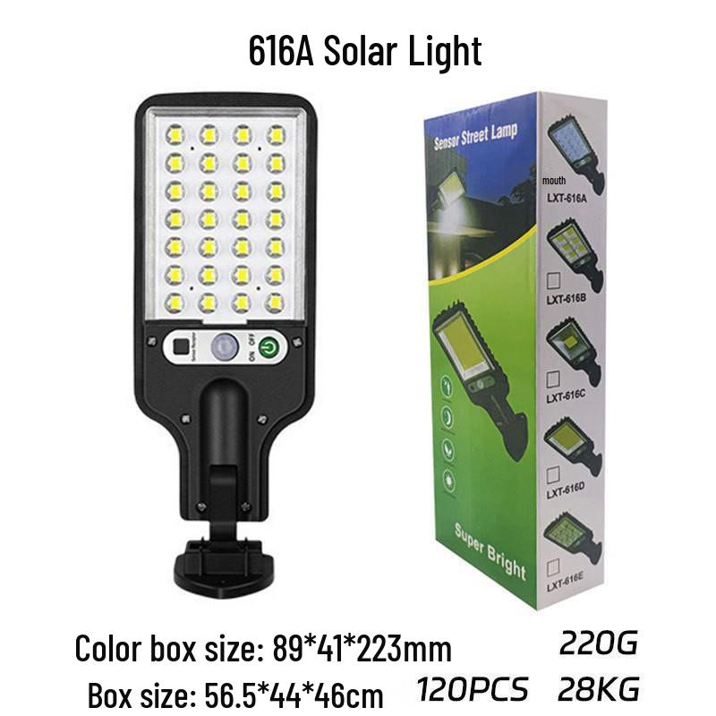 Solar LED Wall Light with Remote, COB Sensors, Waterproof for Outdoor Use