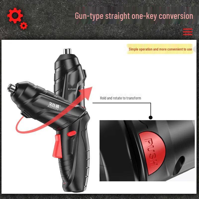 Rechargeable Mini Electric Screwdriver Set - Multifunctional Household Drill Tool