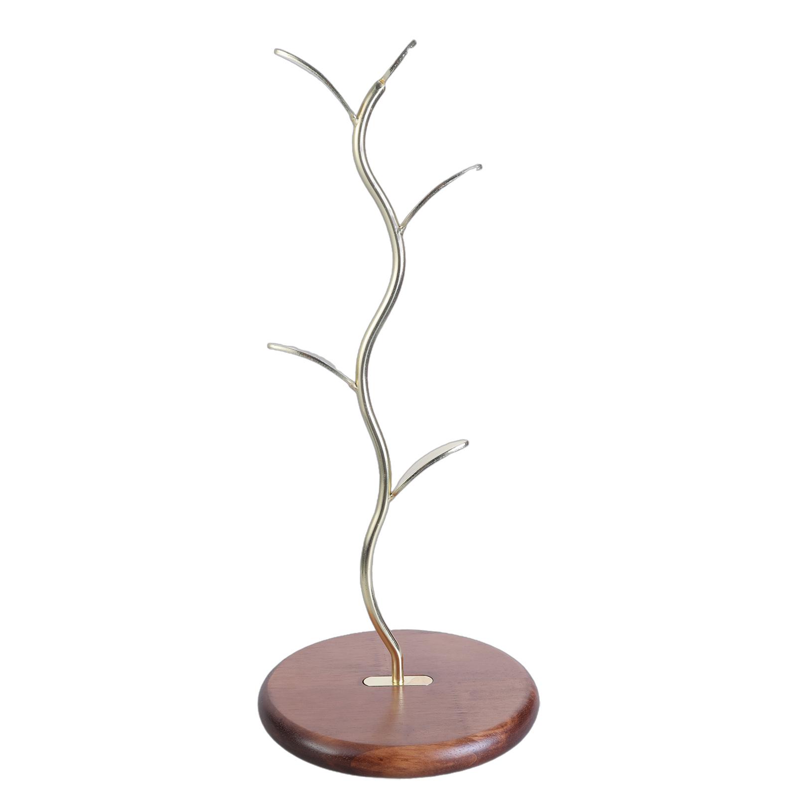 

Элегантный держатель для кофейных кружек на кухонной стойке с 4 крючками и прочным основанием для организации дома кухонные принадлежности