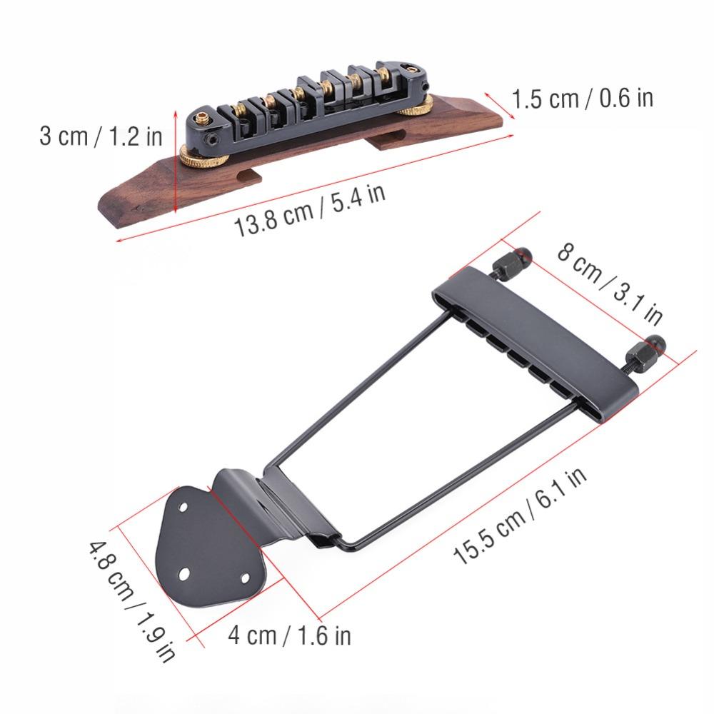 6-Saiten Gitarrenbrücke Saitenhalter Mehrfarbig Gitarrenersatzteile Für Gitarre