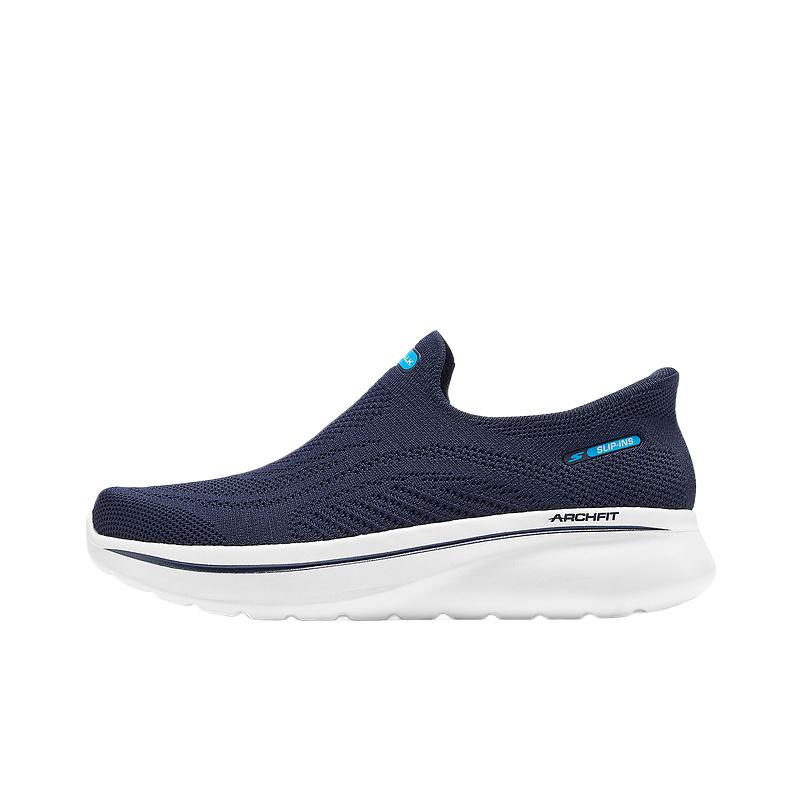 Skechers Go Walk Slip-On Shoes Comfortable Cushioning Sports Casual Shoes Men sneaker Navy-Blue 217076-NVY 42