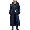 Women's Loose Button Pocket Cable Knitted Mid-length Coat