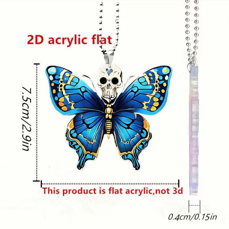 

Мультяшный Милый Винтажный Акриловый Подвесной Автомобильный Кулон-Бабочка Идеально Подходит Для Акцентов Интерьера