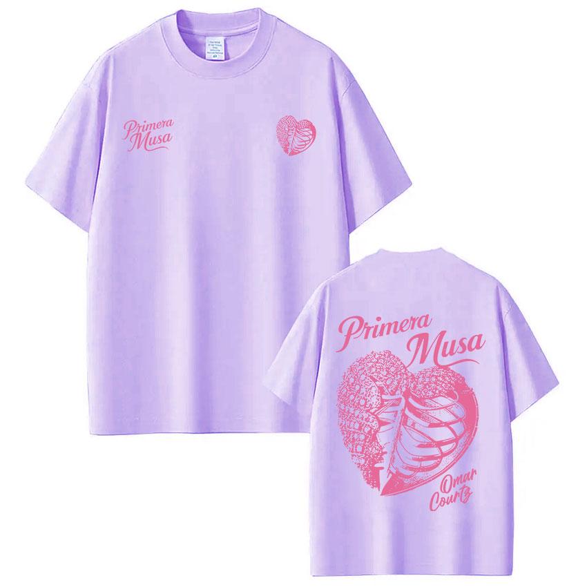 Omar Courtz Primera Musa Album Tour Merch T Shirt Unisexs Women Hip Hop Fashion Tshirt Casual Cotton Loose Short Sleeve Tshirts