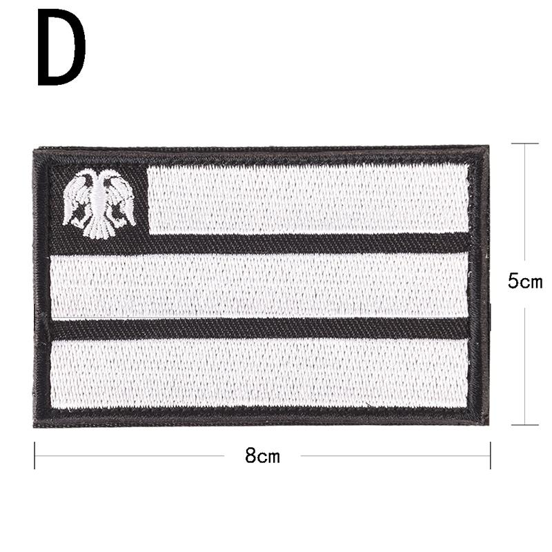 Russia Flag Embroidered Badge Military Tactical Backpack Patches Armband Sewing