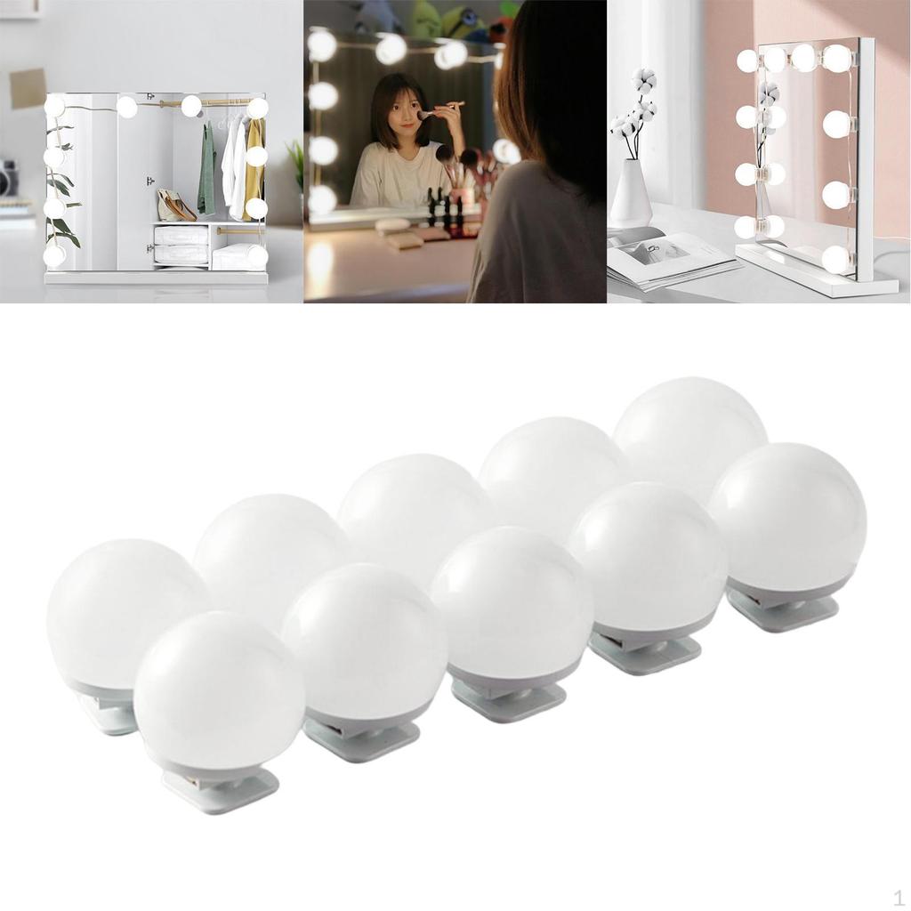 9 Brightness Level Vanity Bulbs, Simple Removable for Ladies Table Mirror Decoration