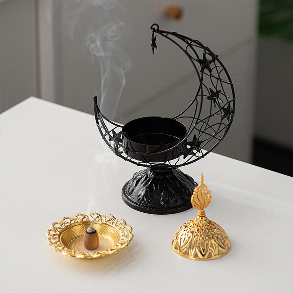 Arabic Incense Holder Party Favors Portable Table Centerpiece Incense Cone Holder for Mantel Wedding Desk Cabinet Bedroom