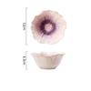Ceramic Flower Bowls for Kitchen Cereal Oatmeal Salad Sunflower-Shaped Creative Soup Bowls