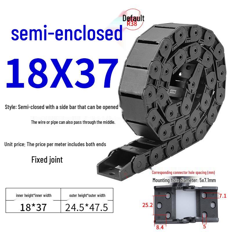 Silent Dustproof Nylon Cable Raceway Bridge for 3D Printing