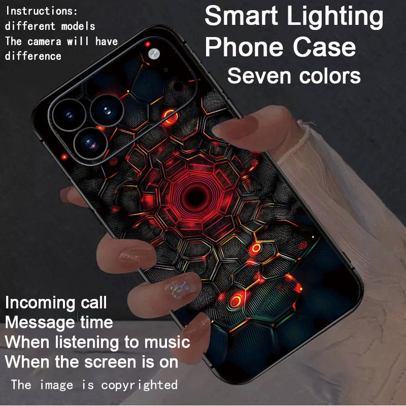 Custodia per Telefono Luminosa Circuito Stampato Cool Per Xiaomi 15T 14T 13T 12T Pro POCO F8 F7 Ultra X7 X8 Pro Vetro LED Flash Coperture Funda