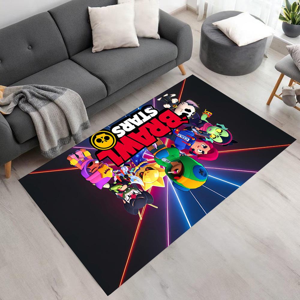 Brawl Stars Area Rug Perfect for Dormitory Entryway Decorate Room Bedrooms Anti-slip Rug Office Home Decor