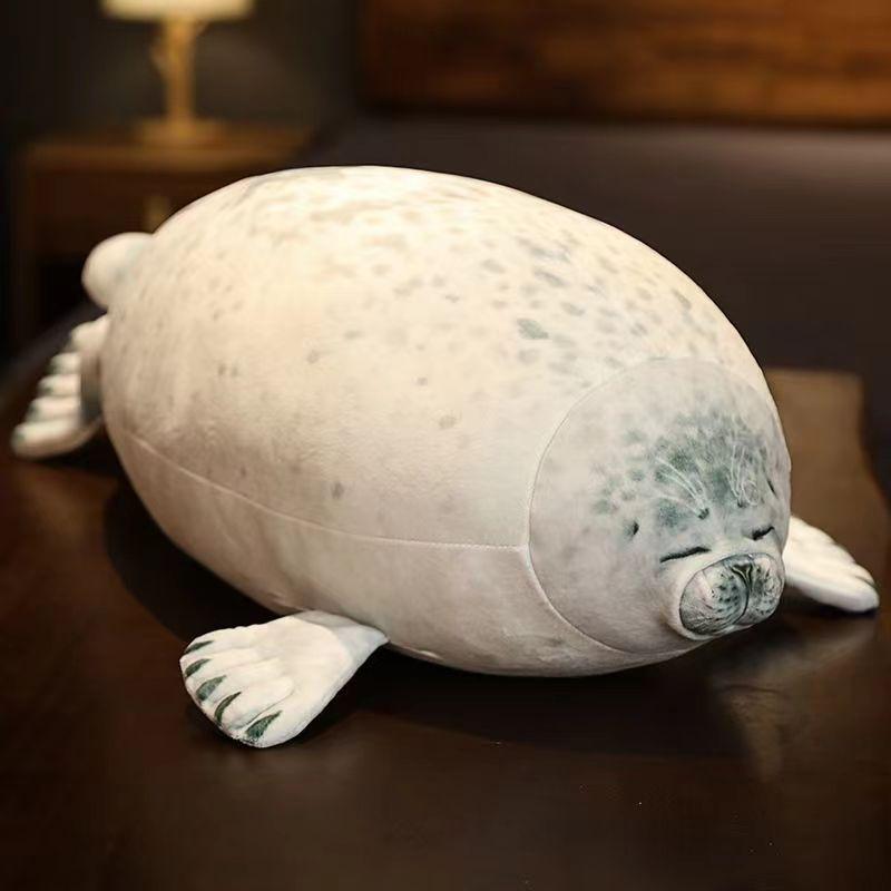 

Seal Pillow Soft Plush Toy Aquarium Doll Popular Collectible Animal Stuffed Figure 20cm світло-сірого кольору