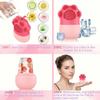 Silicone Facial Ice Roller Mold Cold Therapy Face Massager Skin Care Tools for Reduce Eye Puffiness Wrinkle Lifting Beauty