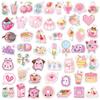 50PCS INS Style Cute Pink Pixel Cartoon Stickers Pokemon Pikachu DIY Bike Luggage Laptop Graffiti Sticker Kid Toy Decal
