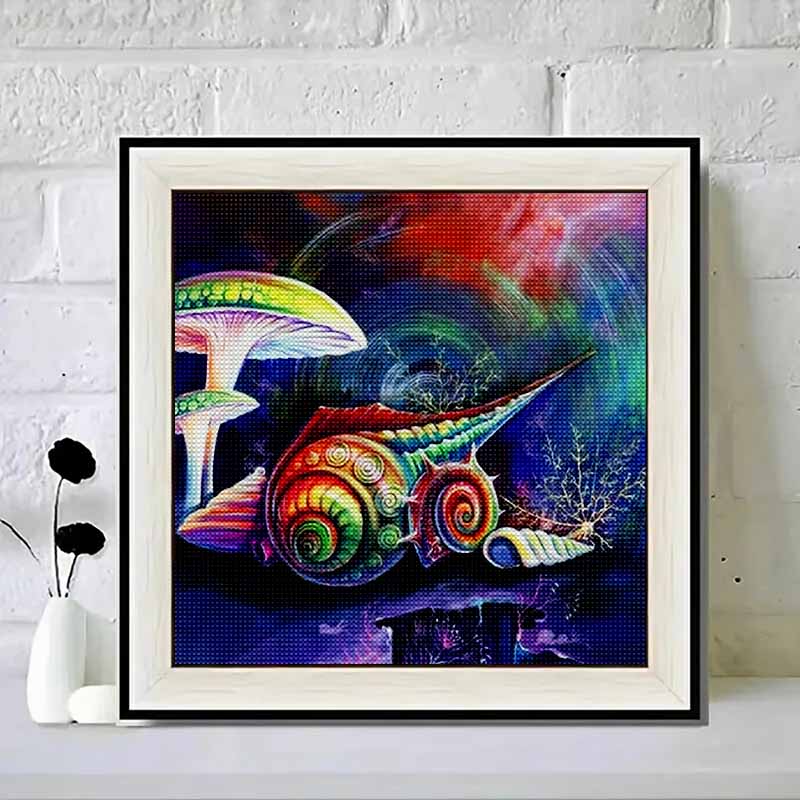 New Arrival 5D DIY Full Circle Diamond Painting "Painted Conch" Embroidery Cross Stitch Home Decor Gift