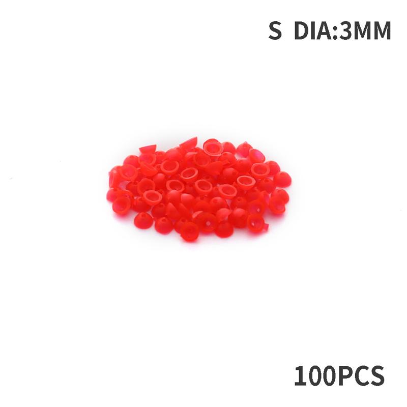 100pcs Half Round Stopper Beads For Sea Fishing Floating Tackle Accessories Tools