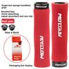 Single Lock‑On Wave Sponge Bike Handlebar Grips, Anti‑Slip Sweat‑Absorbent Comfort Shock‑Absorbing Grips for Mountain Bikes