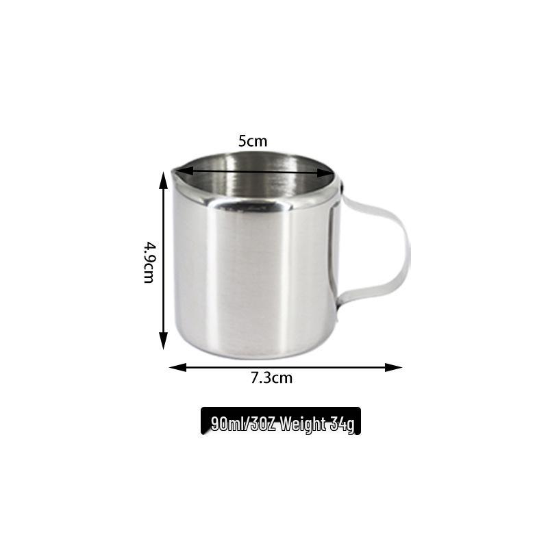 304 Stainless Steel Mirror Polish Milk Frothing Cup - Mini Coffee and Milk Pot