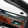 3 szt. Konsola centralna samochodu z włókna węglowego Panel deski rozdzielczej pasek dekoracyjny naklejki akcesoria samochodowe do BMW E60 serii 5 2005-10