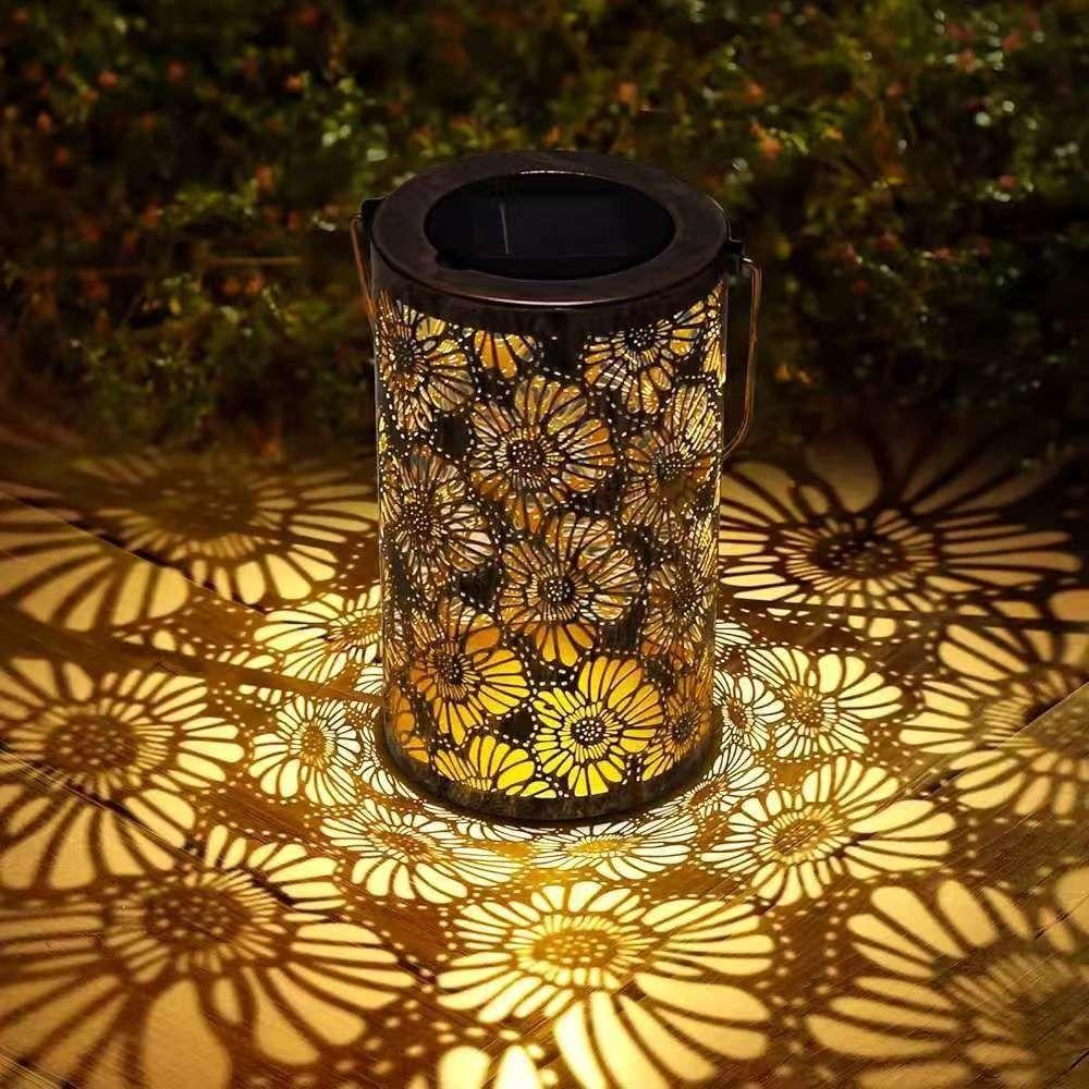 Butterfly/Flower Hanging  Solar Lanterns Solar Powered Wind Chime Hanging Lamp  Home Decoration