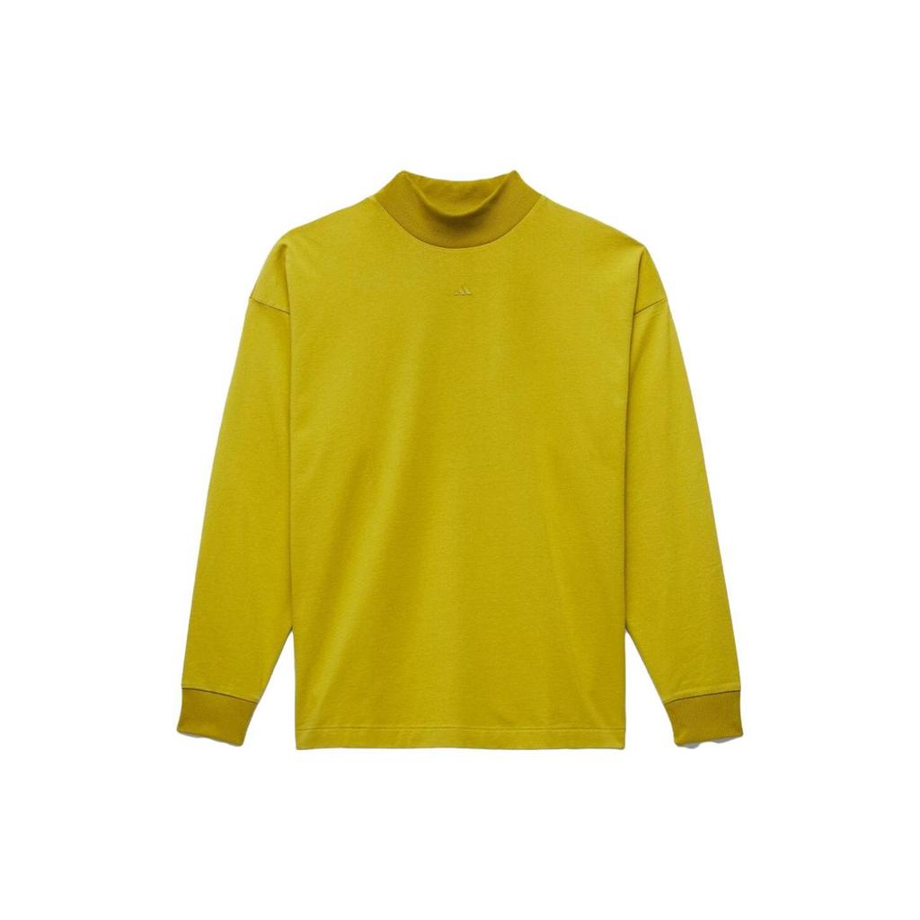 Adidas T Shirts Unisex Yellow Half Turtleneck Moderate Straight Fit IR8488