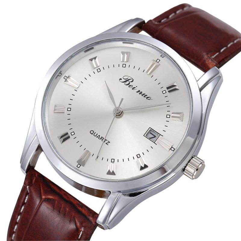 Simple Quartz Wrist Watches for Man Luxury Brand Men's Watches Fashion Business Leather Belt Man Watch Clock Gift reloj hombre