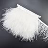 1/3Meter Ostrich Feathers Trims for Clothing Needlework DIY 8-10cm Natural White Feathers for Crafts Sewing DIY Dress Decoration