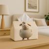 Vintage Tissue Box - Retro Striped Roll Paper Holder with Vertical Tissue Roll Storage, for Kitchen, Bathroom, Car - Suitable for Tissue Rolls, Decora