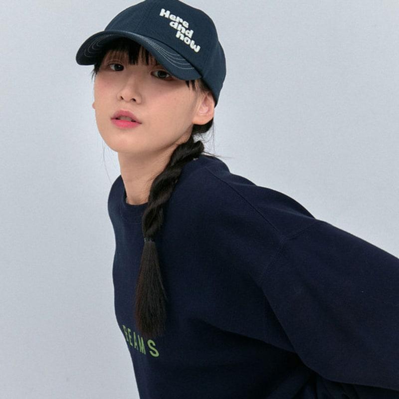 

ELLDU Here and now stitch Ball cap Navy OS(free)