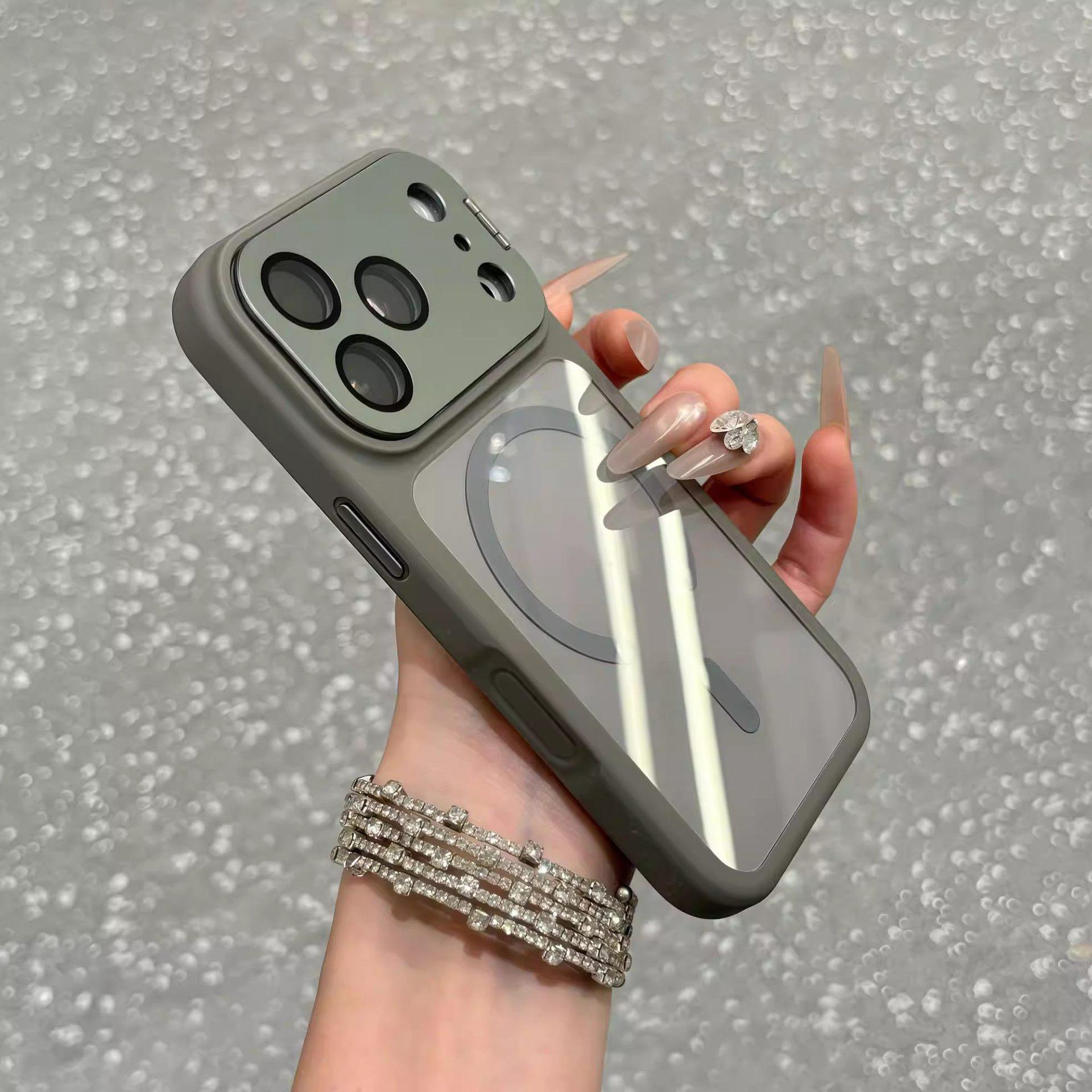 

iPhone 17 Case: Compatible with Apple 16 Pro Max, Magnetic Lens Stand, Protective & Anti-Fall iPhone 16 Pro
