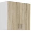 SARA SARA Wall Unit - 2 Doors - Sonoma Oak Decor - L80 X D31 X H71.5 Cm