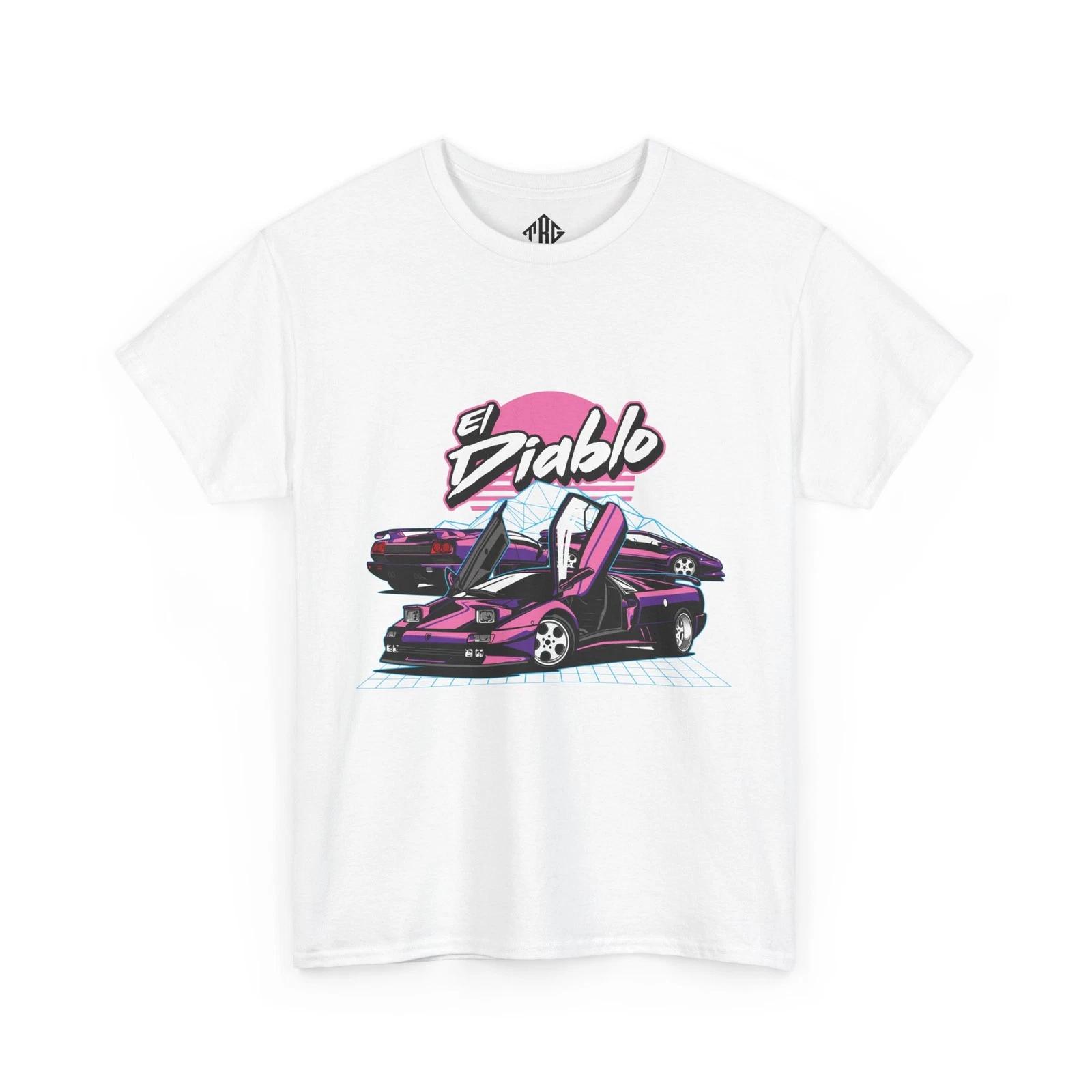 Lamborghini Diablo T-Shirt | V12 90s Supercar Retro Style Tee M