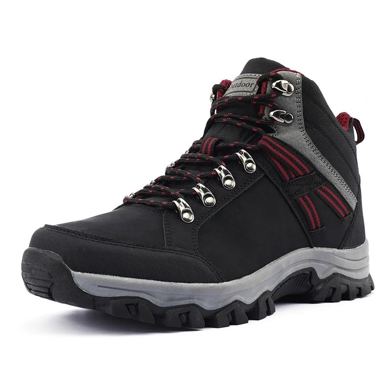 Fashion Outdoor Shoes Waterproof Walking Hiking Boots Non-Slip Warm Tactical Trekking Shoes for Men 2024 Large Size