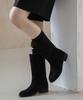 Sappun Levas Round Mid-Calf Boots (3.5Cm)