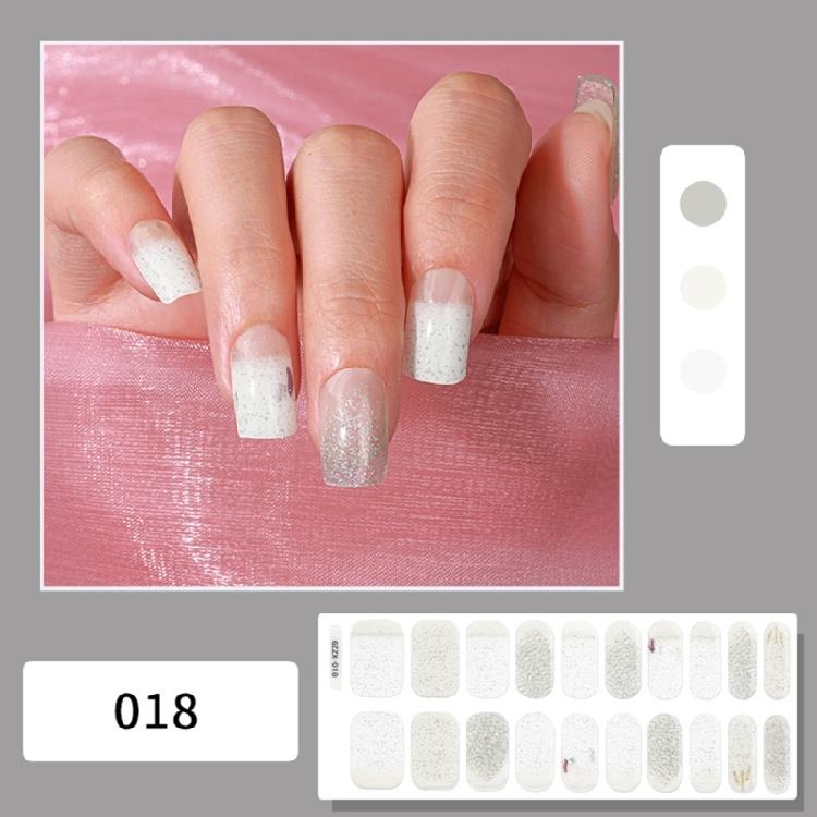 20Pcs Multi-Colors Nail Polish Strips Adhesive Gel Nail Sticker Gel Nail Strips
