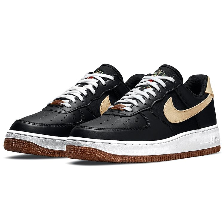 Nike Air Force 1 07 LV8 Pomegranate Men Sneakers Black Solar-Flare White CZ0338-001