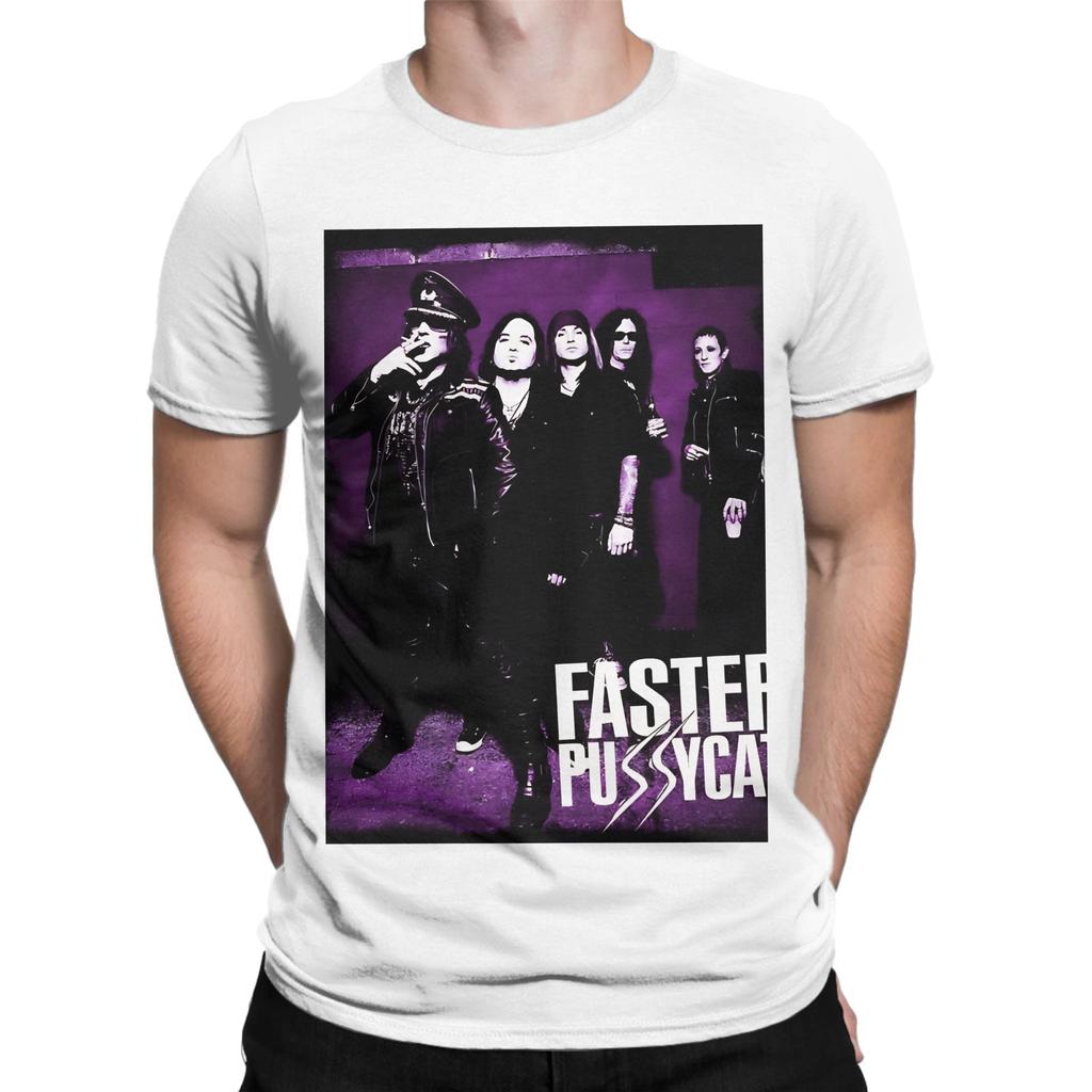 Faster Pussycat Funny 100 Cotton Tshirt Faster Pussycat Tops Tees For Unisex