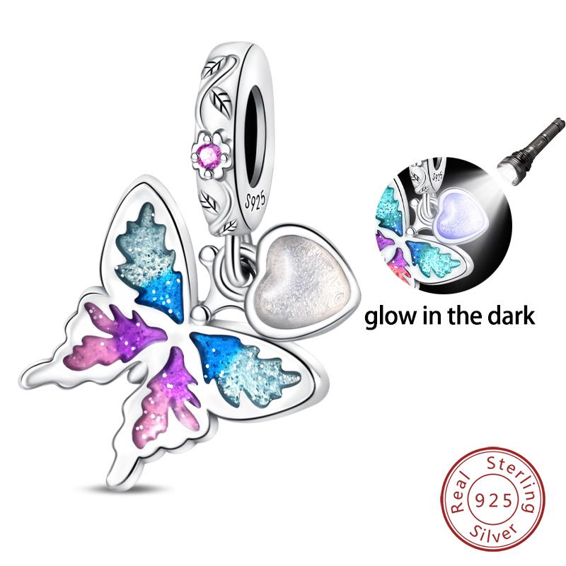 100% Copper Exquisite Cubic Zircon Butterfly Bee Ladybug Charms Bead Fit Qikaola Original Bracelet Fine Diy Jewelry