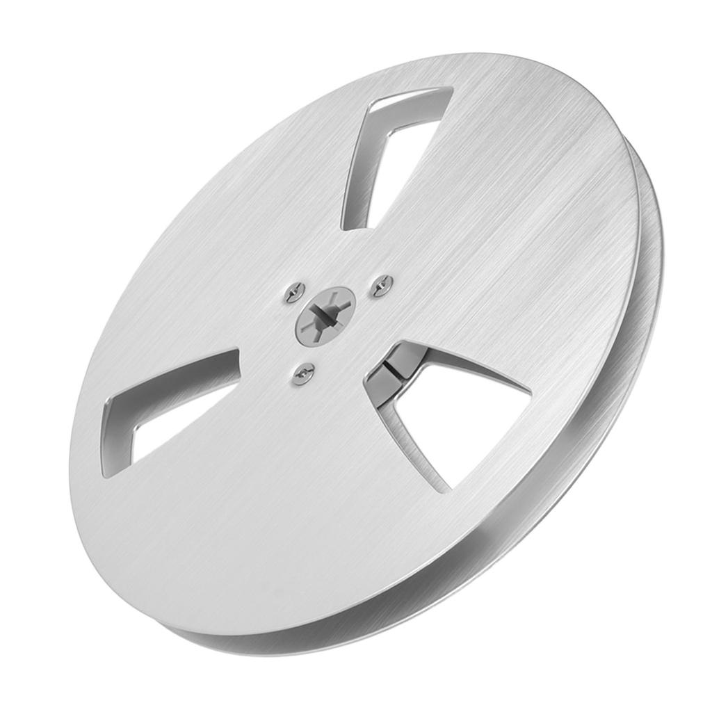 1 4 7 Inch Empty Tape Reel 3 Hole Aluminum Alloy Universal Opening Machine Part Open Reel Takeup Reel Silver
