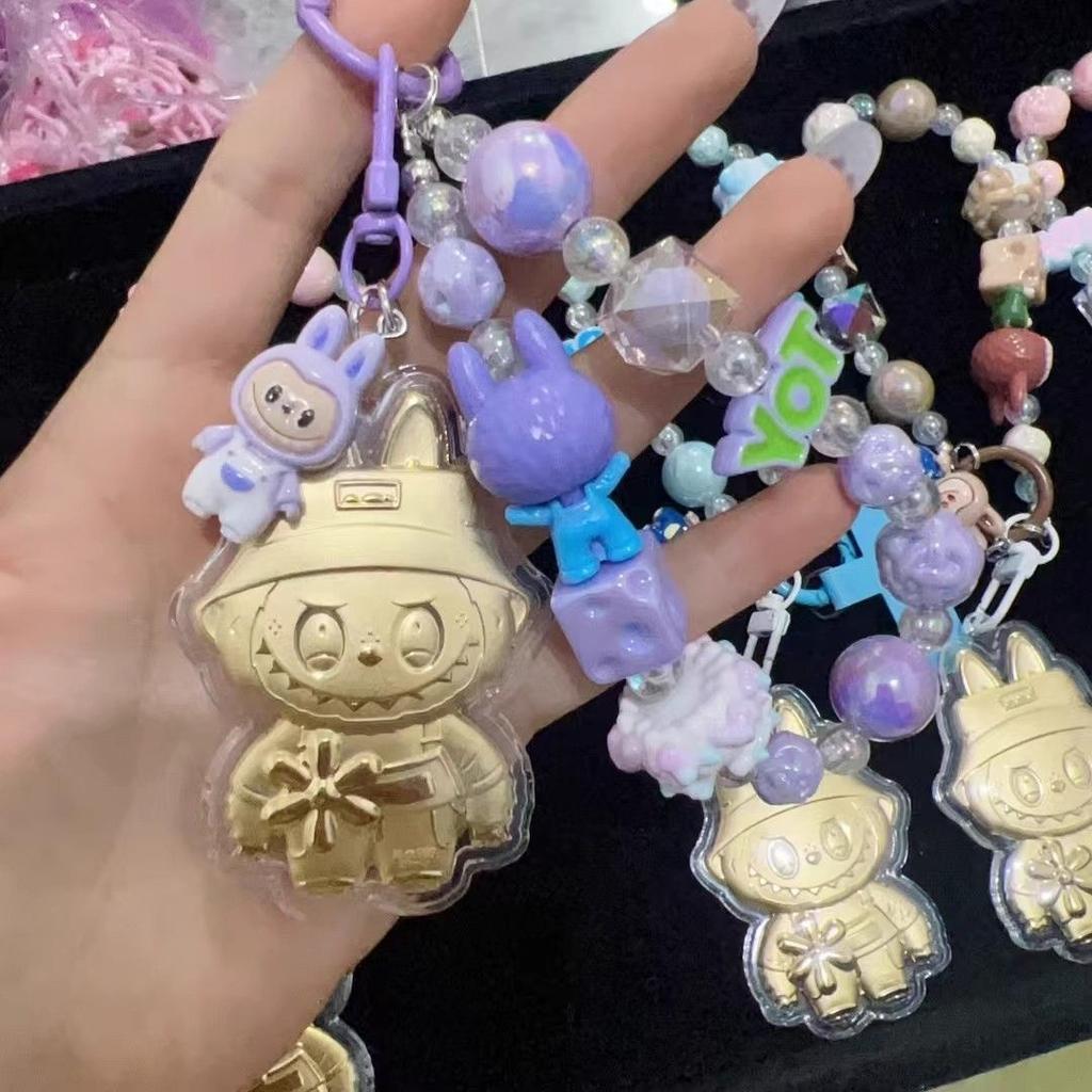 Mobile Pendant Labubu Bag Keychain Labubu Pendant Cute Cartoon Bag Pendant Gift for Girlfriend